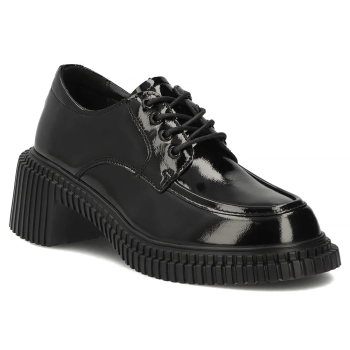 Černé kožené polobotky Filippo DP8110/26 BK