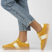 Žluté kožené sneakersy Filippo DP6770/25 YL