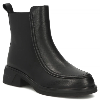 Černé kožené kotníkové boty Filippo DBT8119/26 BK