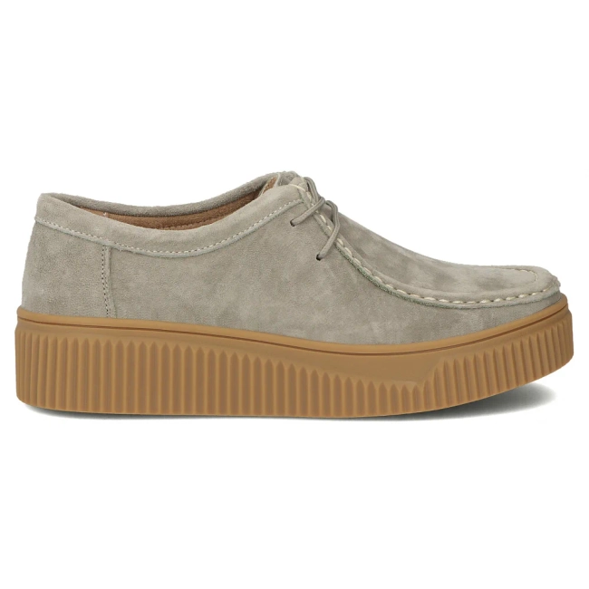 Khaki kožené polobotky Filippo DP7500/26 KH
