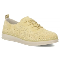 Žluté kožené polobotky Filippo DP7674/26 YL