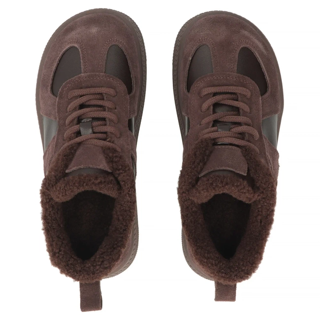 Hnědé kožené tenisky Filippo DP7948/26 D BR