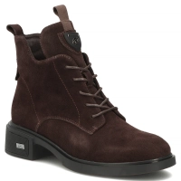 Hnědé kožené kotníkové boty Filippo DBT7952/26 D BR