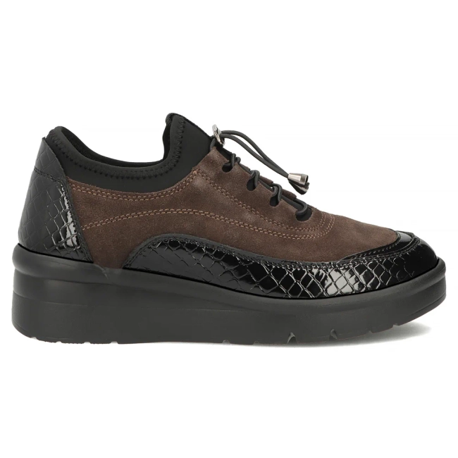 Hnědé kožené polobotky Filippo DP8106/26 D BR