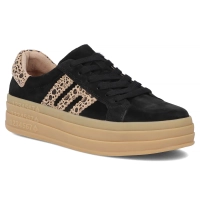 Černé kožené sneakersy Filippo DP6744/25 BK LEO