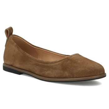 Hnědé kožené baleríny Filippo DP7741/26 CA