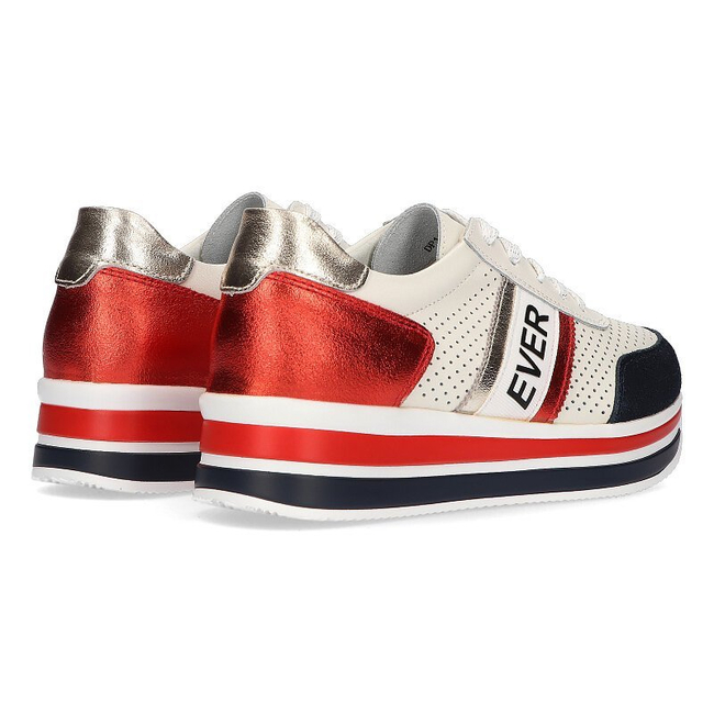 Bílé kožené sneakersy Filippo DP1414 /22 WH
