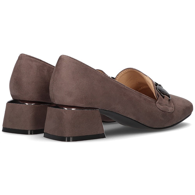 Polobotky na podpatku FILIPPO DP2097/22 GR šedé