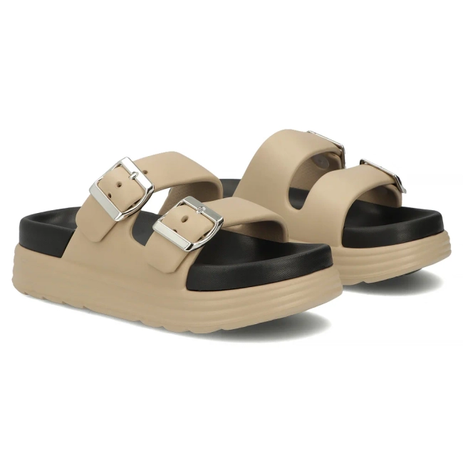 Béžové pantofle Filippo DK7914/26 BE