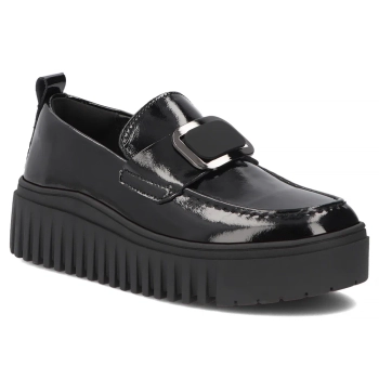 Černé kožené polobotky Filippo DP8269/26 BK