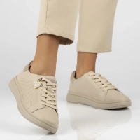 Béžové kožené polobotky Filippo DP6860/26 BE