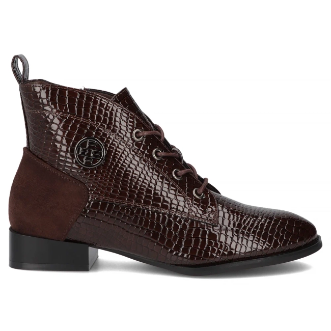 Hnědé kotníkové boty Filippo DBT4824/26 BR