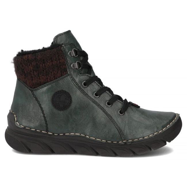 Zelené kotníkové boty Rieker 55040-54