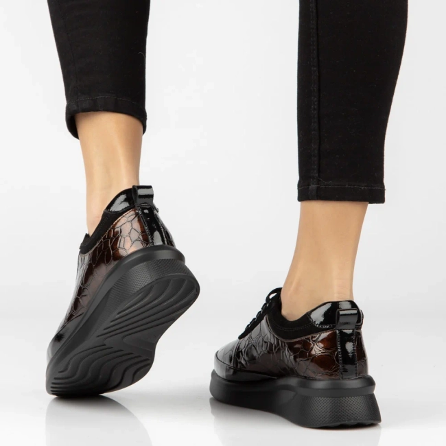 Hnědé kožené polobotky Filippo DP8097/26 BR
