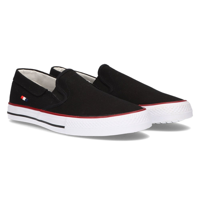 Černé Slip-on tenisky Filippo Mtn210/21 Bk