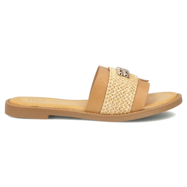 Béžové pantofle Filippo DK7899/26 BE