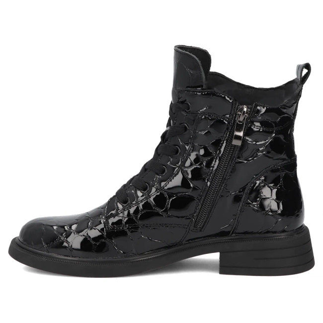 Černé kožené kotníkové boty Filippo DBT7965/26 BK CR