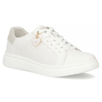 Bílé kožené polobotky Filippo DP6860/26 WH