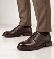 Hnědé kožené polobotky Filippo MP8009/26 D BR