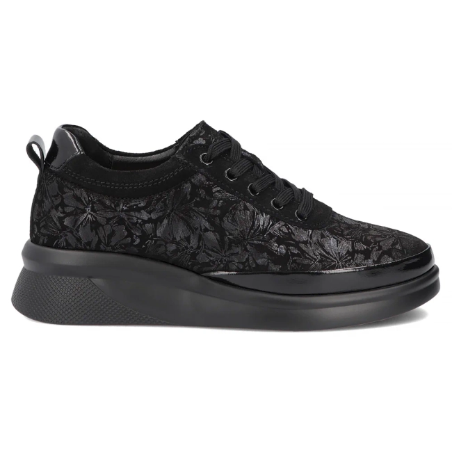 Černé kožené polobotky Filippo DP8097/26 BK MLT
