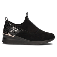 Černé kožené sneakersy Filippo DP1689/22 BK BK
