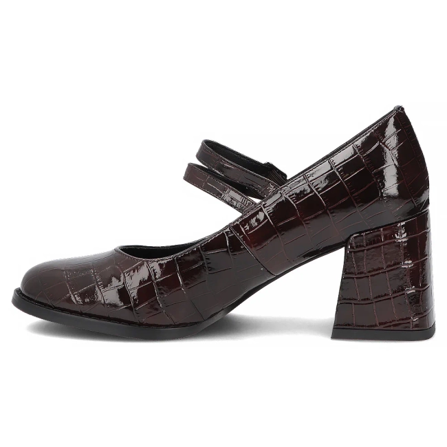 Hnědé kožené polobotky Filippo DP8161/26 BR