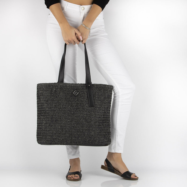 Černá košíková kabelka Filippo Shopper TD0132/21 BK