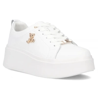 Bílé kožené sneakersy Filippo DP6246/25 WH