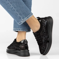 Černé kožené polobotky Filippo DP8097/26 BK MLT