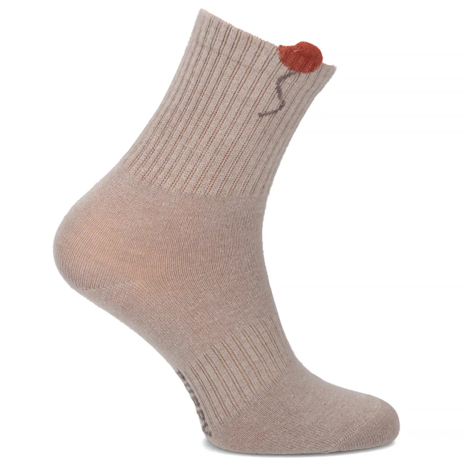 Hnědé dámské ponožky LM18-503