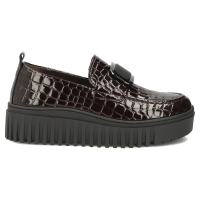 Hnědé kožené polobotky Filippo DP8269/26 BR CR