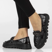 Šedé kožené polobotky na klínku Filippo DP8004/26 GR