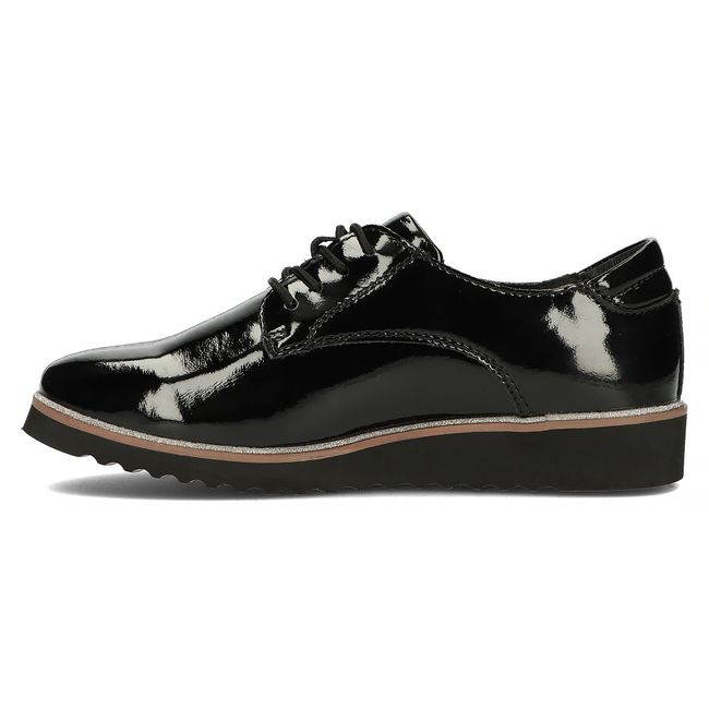 Černé kožené polobotky Filippo DP1514/22 BK