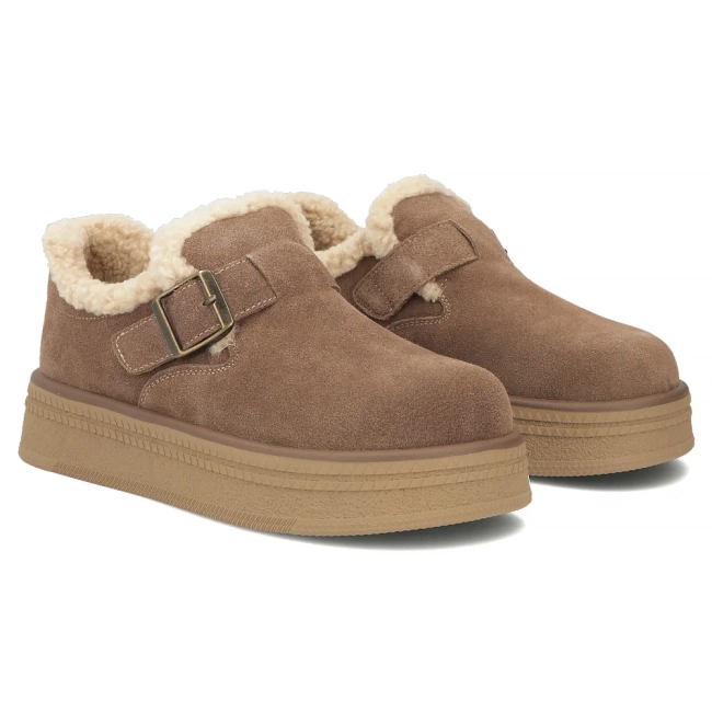 Hnedé kožené tenisky Filippo DP7946/26 BR