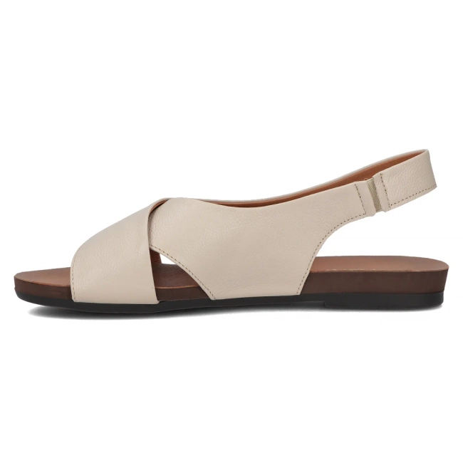 Taupe kožené sandály Filippo 40407